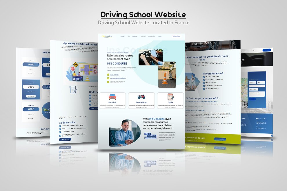 A driving school website